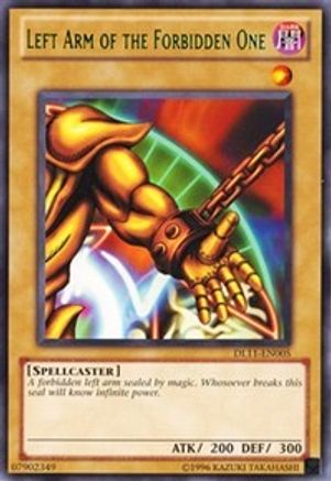 Left Arm of the Forbidden One (Green) (DL11-EN005) - Duelist League Promo Unlimited - Premium Yugioh Single from Konami - Just $18.39! Shop now at Game Crave Tournament Store