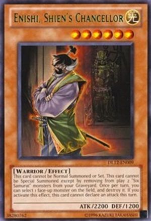 Enishi, Shien's Chancellor (Green) (DL12-EN009) - Duelist League Promo Unlimited - Premium Yugioh Single from Konami - Just $0.38! Shop now at Game Crave Tournament Store