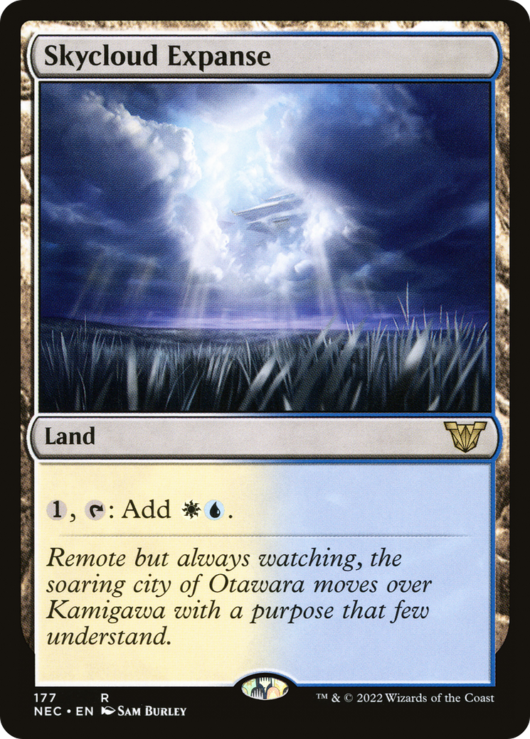Skycloud Expanse (NEC-177) - Neon Dynasty Commander - Premium MTG Single from Wizards of the Coast - Just $0.08! Shop now at Game Crave Tournament Store