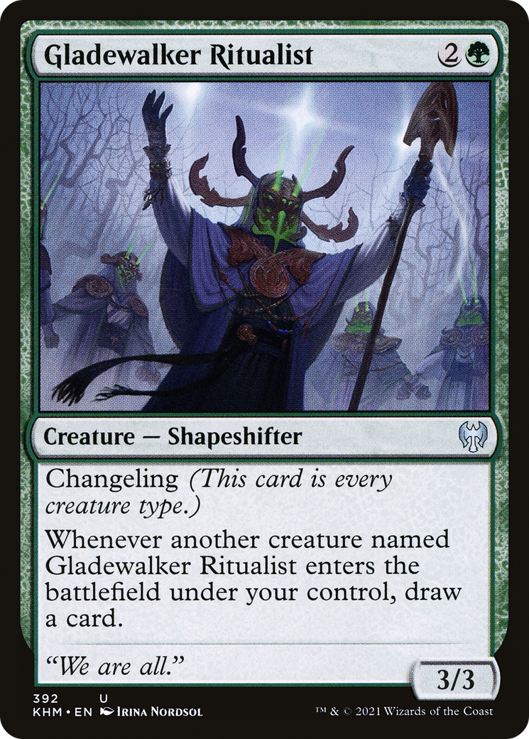 Gladewalker Ritualist (KHM-392) - Kaldheim - Premium MTG Single from Wizards of the Coast - Just $0.08! Shop now at Game Crave Tournament Store