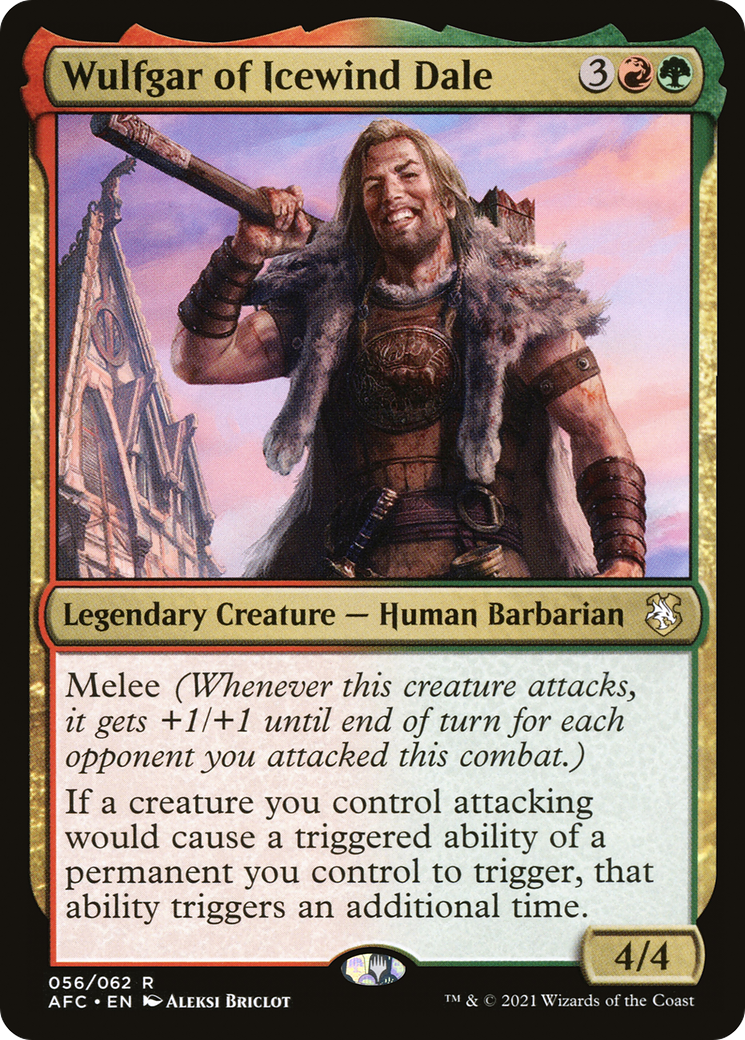 Wulfgar of Icewind Dale (AFC-056) - Forgotten Realms Commander - Premium MTG Single from Wizards of the Coast - Just $5.12! Shop now at Game Crave Tournament Store