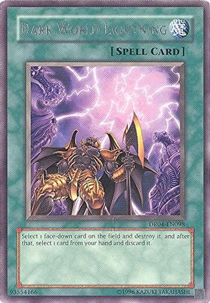Dark World Lightning (DR04-EN098) - Dark Revelation Volume 4 Unlimited - Premium Yugioh Single from Konami - Just $3.19! Shop now at Game Crave Tournament Store