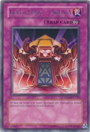 Level Limit - Area A (DR04-EN120) - Dark Revelation Volume 4 Unlimited - Premium Yugioh Single from Konami - Just $0.25! Shop now at Game Crave Tournament Store
