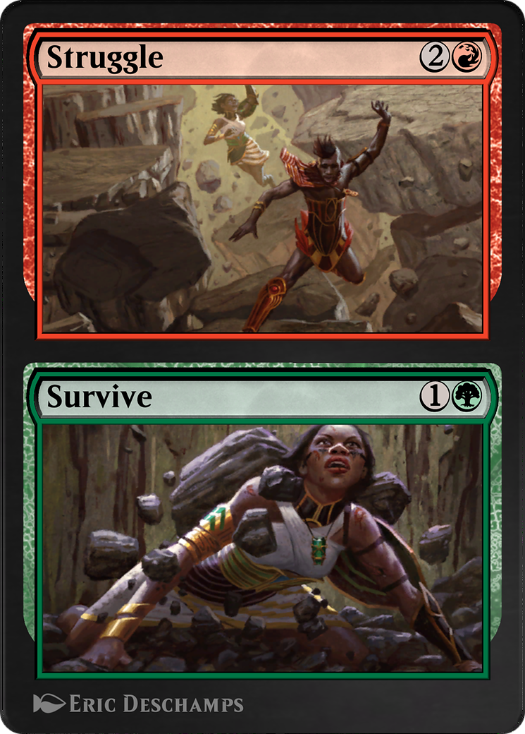 Struggle // Survive (AKR-265) - Amonkhet Remastered - Premium MTG Single from Wizards of the Coast - Just $0! Shop now at Game Crave Tournament Store