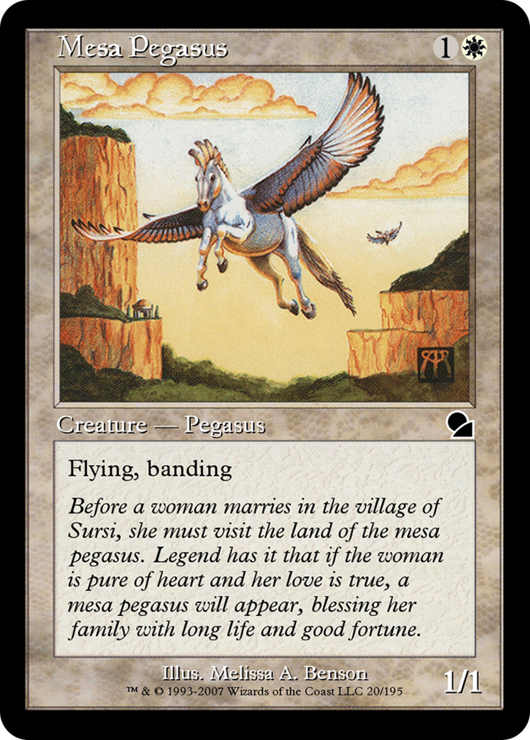 Mesa Pegasus (ME1-020) - Masters Edition - Premium MTG Single from Wizards of the Coast - Just $0! Shop now at Game Crave Tournament Store