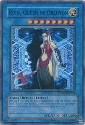 Ruin, Queen of Oblivion (DR04-EN154) - Dark Revelation Volume 4 Unlimited - Premium Yugioh Single from Konami - Just $11.74! Shop now at Game Crave Tournament Store