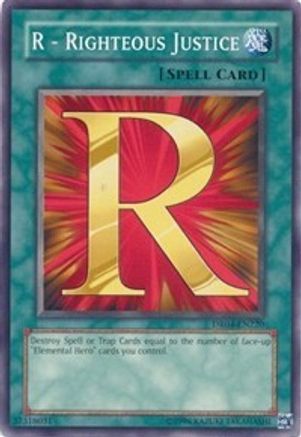 R - Righteous Justice (DR04-EN220) - Dark Revelation Volume 4 Unlimited - Premium Yugioh Single from Konami - Just $0.35! Shop now at Game Crave Tournament Store
