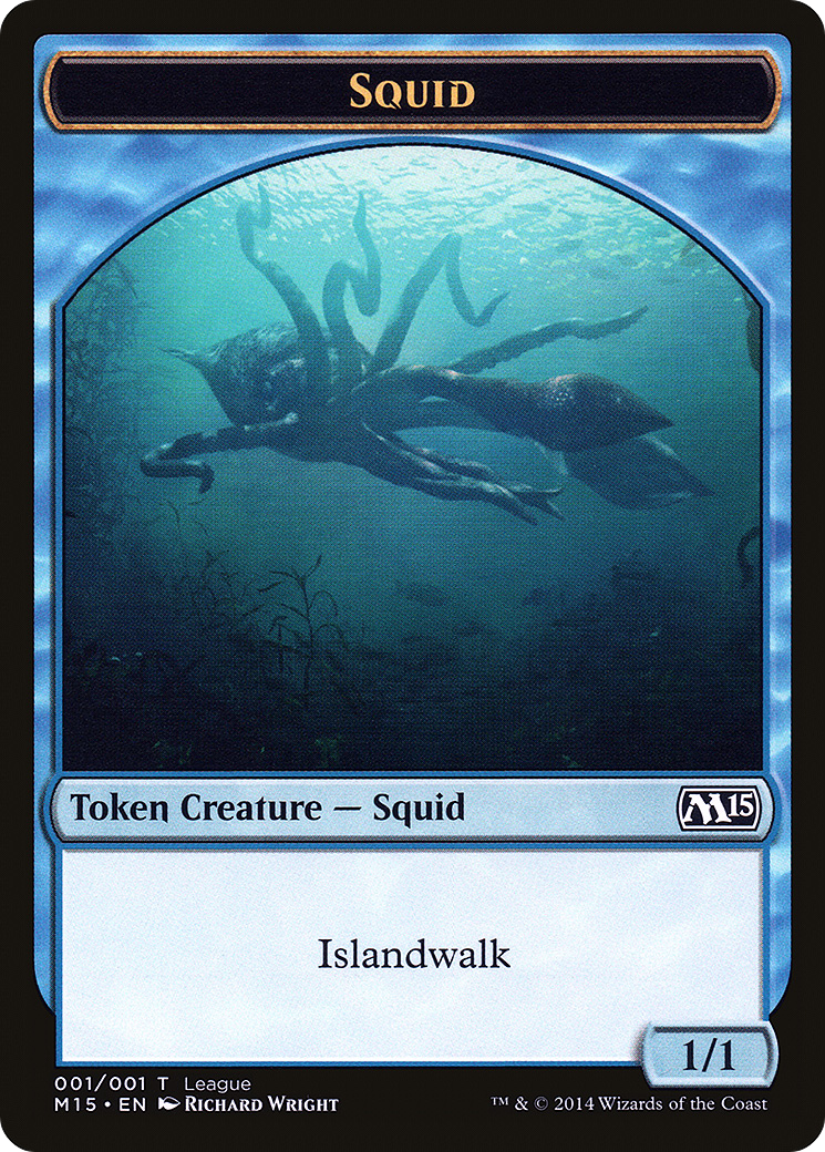 Squid (L14-003) - League Tokens 2014 - Premium MTG Single from Wizards of the Coast - Just $3.30! Shop now at Game Crave Tournament Store