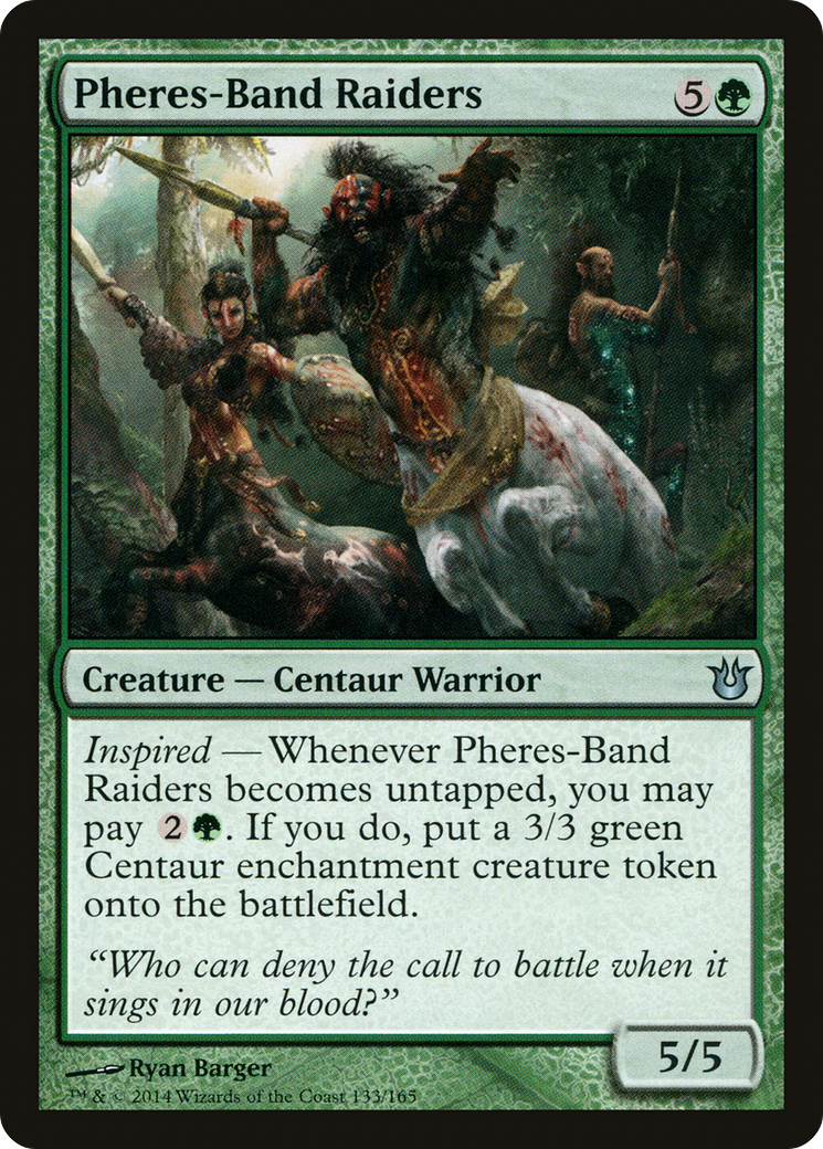 Pheres-Band Raiders (BNG-133) - Born of the Gods Foil - Premium MTG Single from Wizards of the Coast - Just $0.08! Shop now at Game Crave Tournament Store