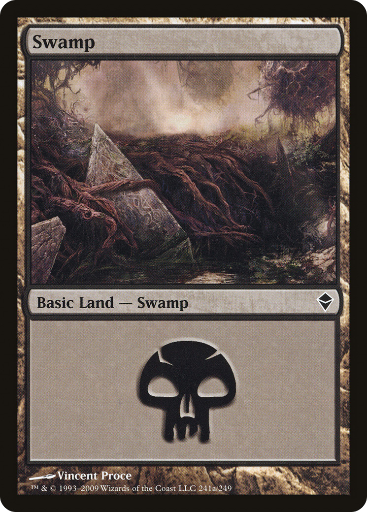 Swamp (ZEN-241A) - Zendikar - Premium MTG Single from Wizards of the Coast - Just $0.08! Shop now at Game Crave Tournament Store