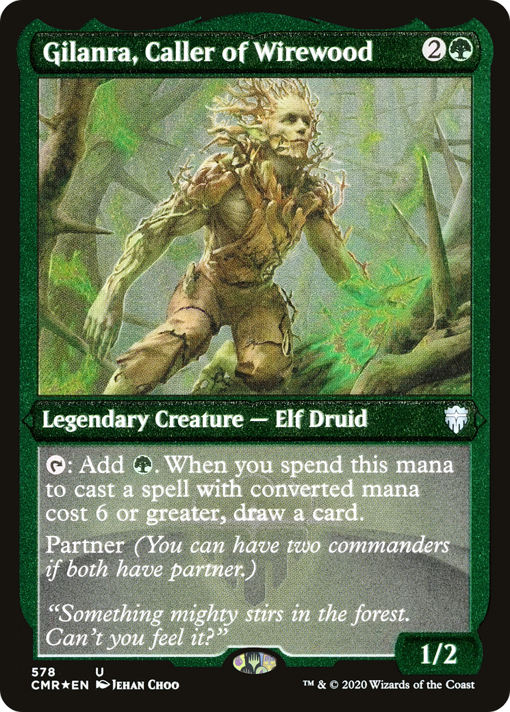 Gilanra, Caller of Wirewood (CMR-578) - Commander Legends Etched Foil - Premium MTG Single from Wizards of the Coast - Just $0.18! Shop now at Game Crave Tournament Store