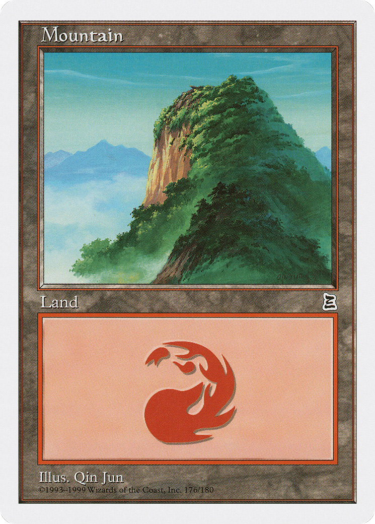 Mountain (PTK-176) - Portal Three Kingdoms - Premium MTG Single from Wizards of the Coast - Just $5.71! Shop now at Game Crave Tournament Store
