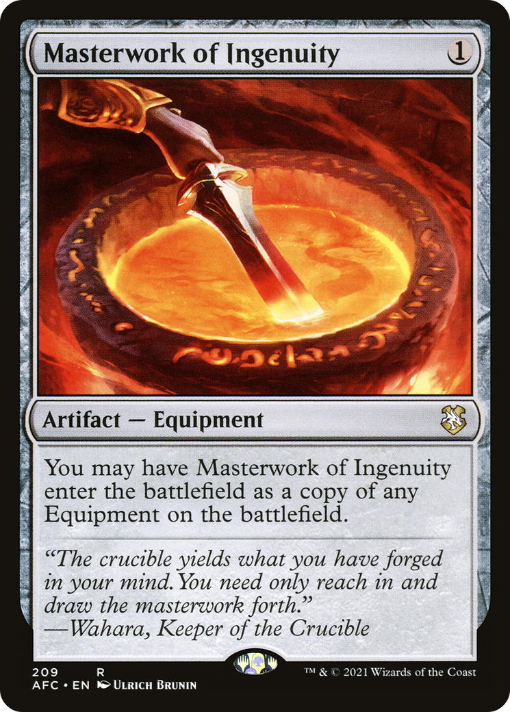 Masterwork of Ingenuity (AFC-209) - Forgotten Realms Commander - Premium MTG Single from Wizards of the Coast - Just $0.64! Shop now at Game Crave Tournament Store