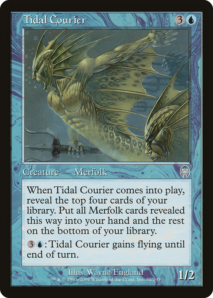 Tidal Courier (APC-031) - Apocalypse Foil - Premium MTG Single from Wizards of the Coast - Just $2.39! Shop now at Game Crave Tournament Store