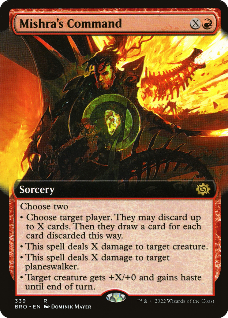 Mishra's Command (BRO-339) - The Brothers' War: (Extended Art) Foil - Premium MTG Single from Wizards of the Coast - Just $0.08! Shop now at Game Crave Tournament Store