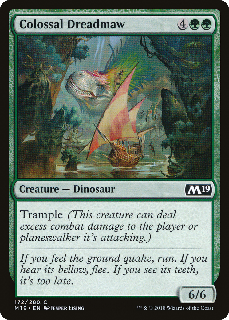Colossal Dreadmaw (M19-172) - Core Set 2019 - Premium MTG Single from Wizards of the Coast - Just $0.08! Shop now at Game Crave Tournament Store