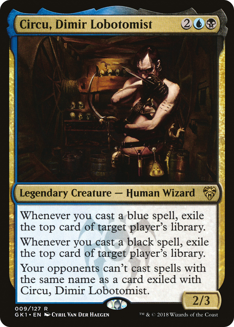 Circu, Dimir Lobotomist (GK1-009) - GRN Guild Kit - Premium MTG Single from Wizards of the Coast - Just $0.13! Shop now at Game Crave Tournament Store