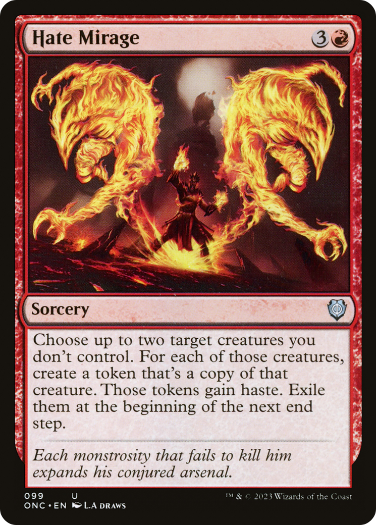 Hate Mirage (ONC-099) - Phyrexia: All Will Be One Commander - Premium MTG Single from Wizards of the Coast - Just $0.08! Shop now at Game Crave Tournament Store