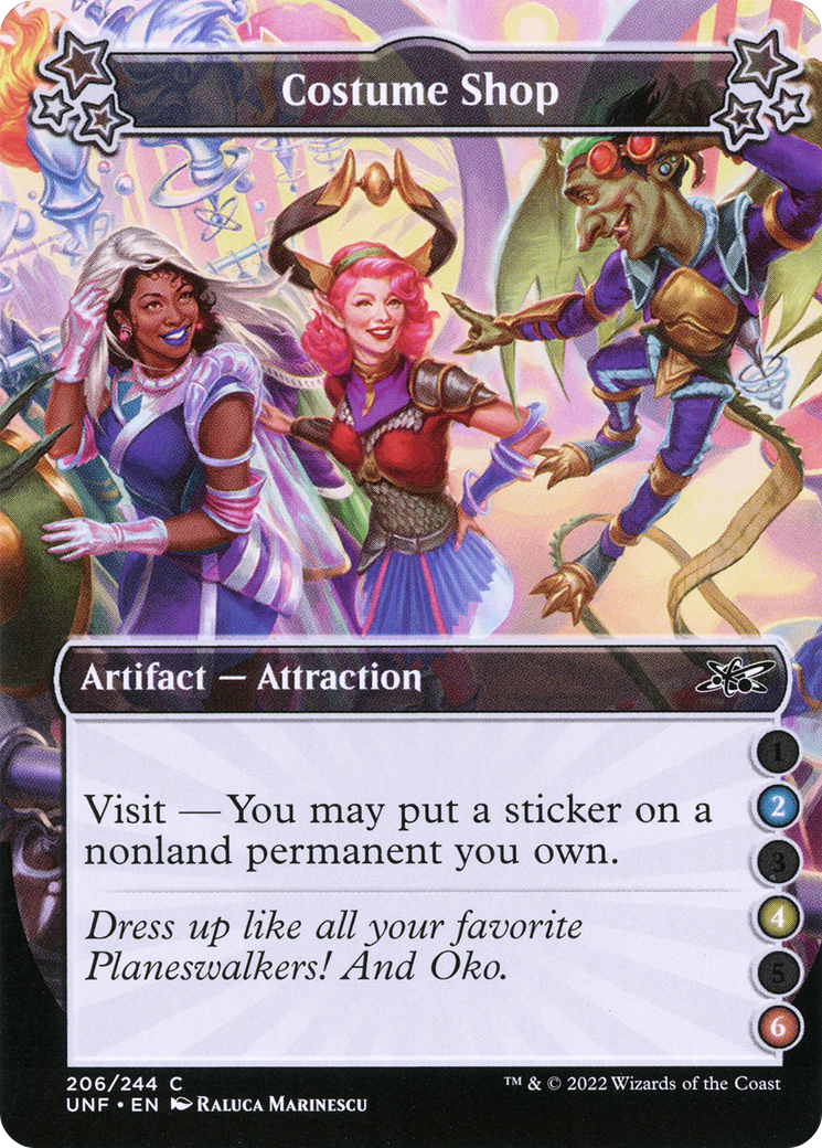 Costume Shop (UNF-206B) - Unfinity Foil - Premium MTG Single from Wizards of the Coast - Just $0.08! Shop now at Game Crave Tournament Store