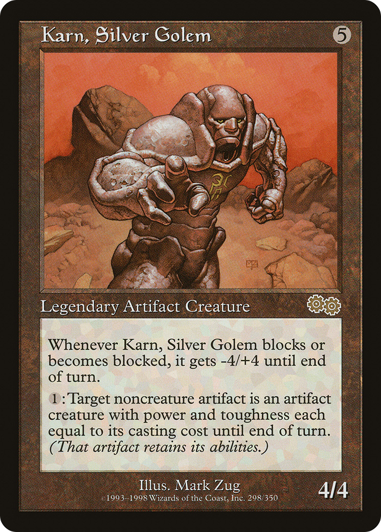 Karn, Silver Golem (USG-298) - Urza's Saga - Premium MTG Single from Wizards of the Coast - Just $3.82! Shop now at Game Crave Tournament Store
