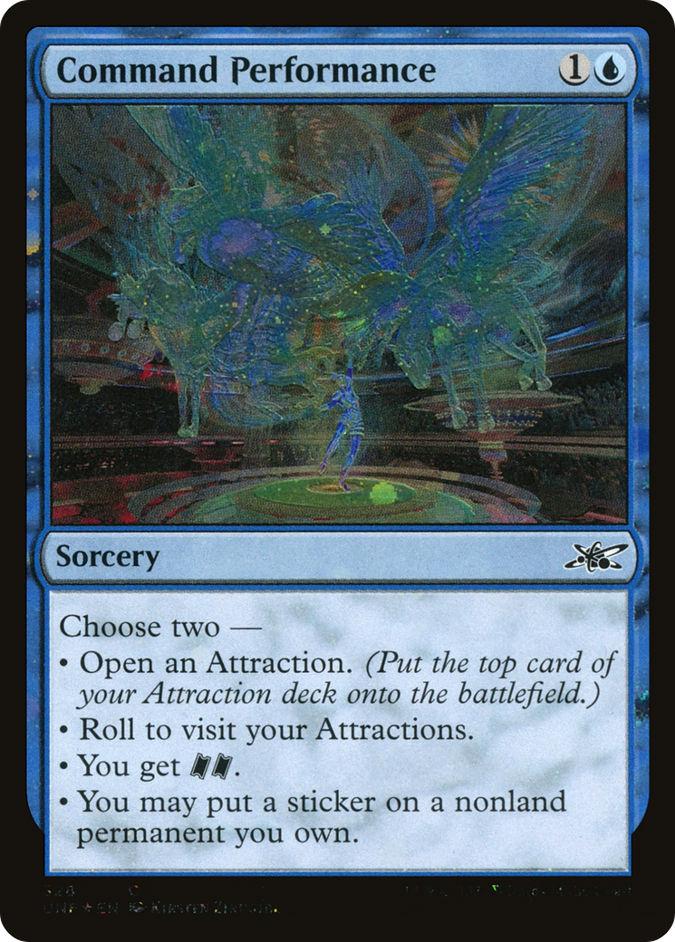 Command Performance (UNF-328) - Unfinity Foil - Premium MTG Single from Wizards of the Coast - Just $0.43! Shop now at Game Crave Tournament Store