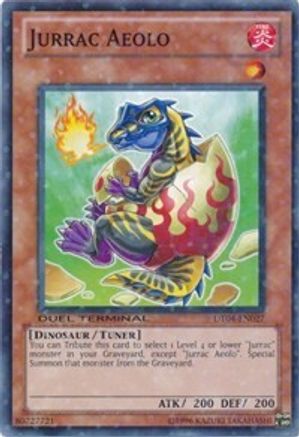 Jurrac Aeolo (DT04-EN027) - Duel Terminal 4 Limited - Premium Yugioh Single from Konami - Just $4.78! Shop now at Game Crave Tournament Store