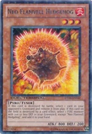 Neo Flamvell Hedgehog (DT04-EN062) - Duel Terminal 4 Limited - Premium Yugioh Single from Konami - Just $0.25! Shop now at Game Crave Tournament Store