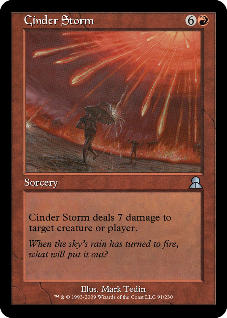 Cinder Storm (ME3-091) - Masters Edition III - Premium MTG Single from Wizards of the Coast - Just $0! Shop now at Game Crave Tournament Store