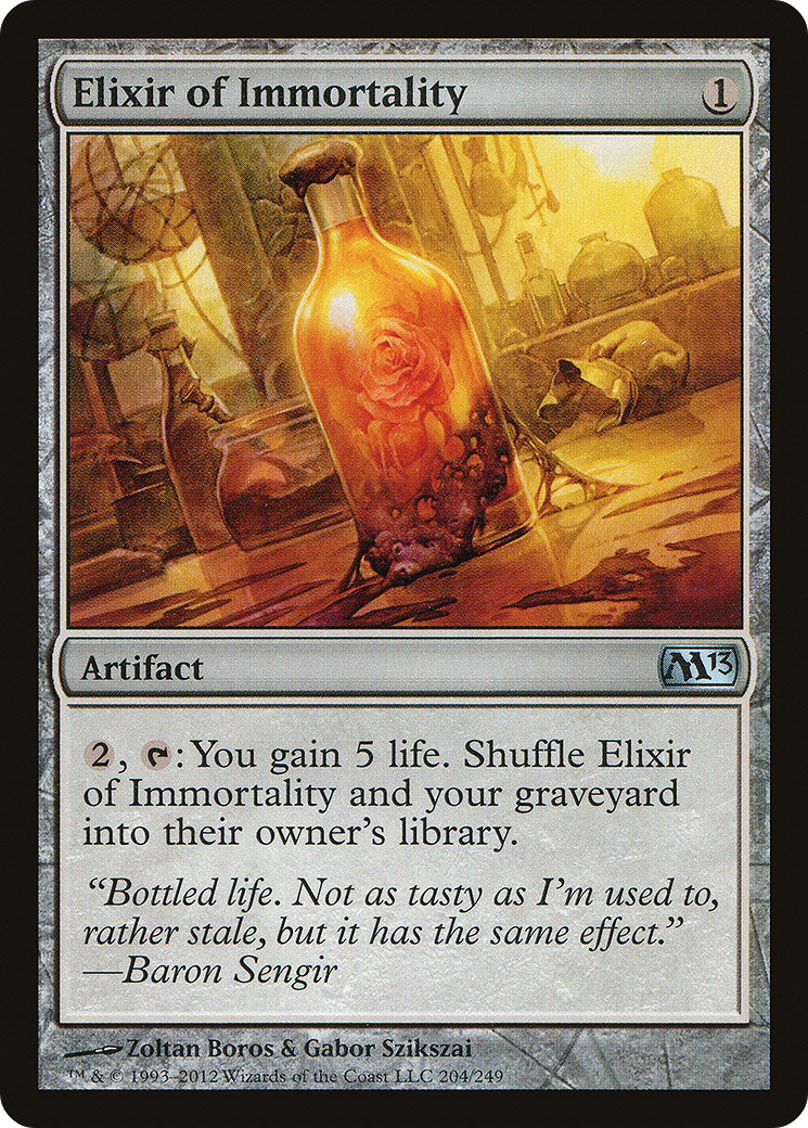 Elixir of Immortality (M13-204) - Magic 2013 - Premium MTG Single from Wizards of the Coast - Just $0.13! Shop now at Game Crave Tournament Store
