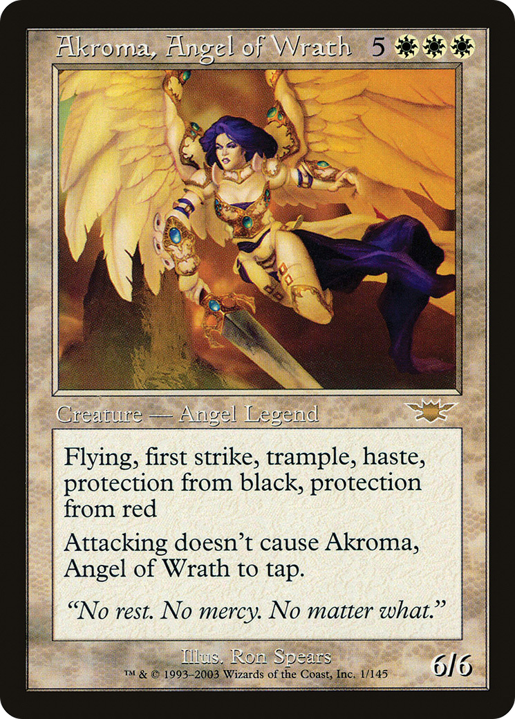 Akroma, Angel of Wrath (LGN-001) - Legions - Premium MTG Single from Wizards of the Coast - Just $2.03! Shop now at Game Crave Tournament Store