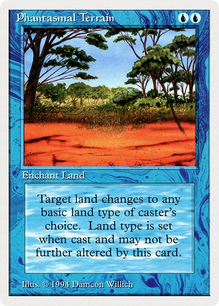 Phantasmal Terrain (SUM-070) - Summer Magic / Edgar - Premium MTG Single from Wizards of the Coast - Just $0.25! Shop now at Game Crave Tournament Store