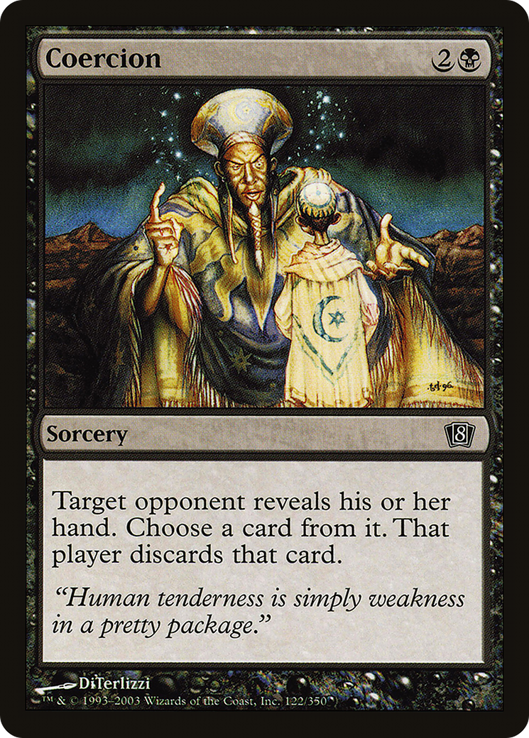 Coercion (8ED-122★) - Eighth Edition Foil - Premium MTG Single from Wizards of the Coast - Just $0.09! Shop now at Game Crave Tournament Store