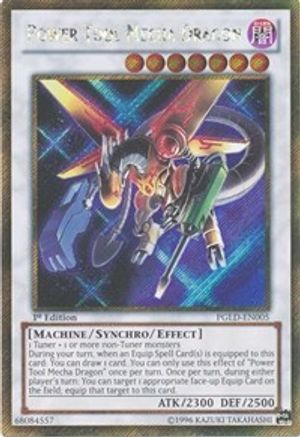 Power Tool Mecha Dragon (PGLD-EN005) - Premium Gold Unlimited - Premium Yugioh Single from Konami - Just $0.66! Shop now at Game Crave Tournament Store