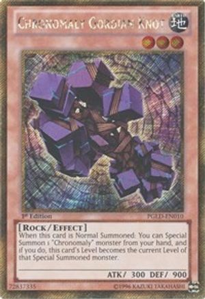 Chronomaly Gordian Knot (PGLD-EN010) - Premium Gold Unlimited - Premium Yugioh Single from Konami - Just $0.25! Shop now at Game Crave Tournament Store