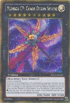 Number C9: Chaos Dyson Sphere (PGLD-EN022) - Premium Gold Unlimited - Premium Yugioh Single from Konami - Just $1.29! Shop now at Game Crave Tournament Store