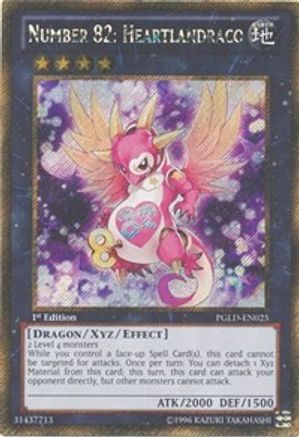 Number 82: Heartlandraco (PGLD-EN025) - Premium Gold 1st Edition - Premium Yugioh Single from Konami - Just $4.18! Shop now at Game Crave Tournament Store