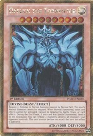 Obelisk the Tormentor (PGLD-EN030) - Premium Gold 1st Edition - Premium Yugioh Single from Konami - Just $1.46! Shop now at Game Crave Tournament Store