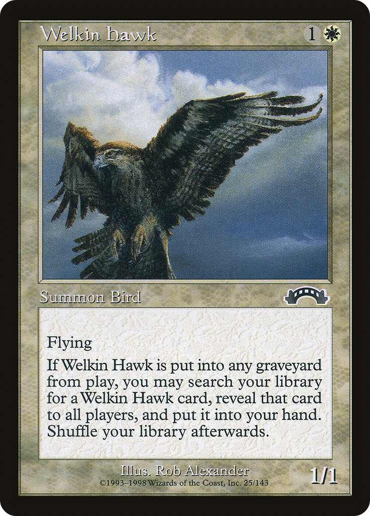 Welkin Hawk (EXO-025) - Exodus - Premium MTG Single from Wizards of the Coast - Just $0.08! Shop now at Game Crave Tournament Store