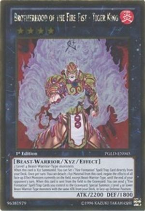 Brotherhood of the Fire Fist - Tiger King (PGLD-EN045) - Premium Gold 1st Edition - Premium Yugioh Single from Konami - Just $0.25! Shop now at Game Crave Tournament Store