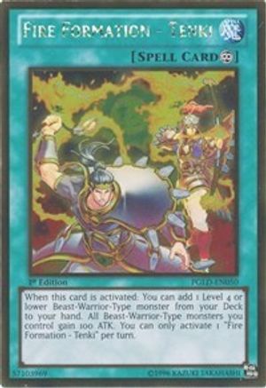 Fire Formation - Tenki (PGLD-EN050) - Premium Gold 1st Edition - Premium Yugioh Single from Konami - Just $0.38! Shop now at Game Crave Tournament Store