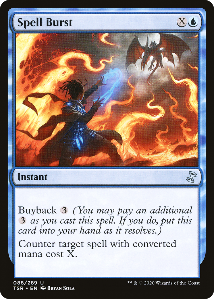 Spell Burst (TSR-088) - Time Spiral Remastered Foil - Premium MTG Single from Wizards of the Coast - Just $0.27! Shop now at Game Crave Tournament Store