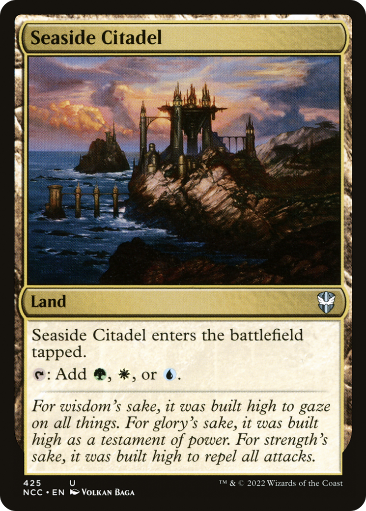 Seaside Citadel (NCC-425) - New Capenna Commander - Premium MTG Single from Wizards of the Coast - Just $0.17! Shop now at Game Crave Tournament Store