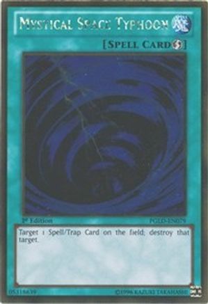 Mystical Space Typhoon (PGLD-EN079) - Premium Gold 1st Edition - Premium Yugioh Single from Konami - Just $1.22! Shop now at Game Crave Tournament Store