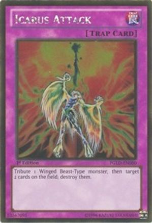 Icarus Attack (PGLD-EN080) - Premium Gold Unlimited - Premium Yugioh Single from Konami - Just $1.60! Shop now at Game Crave Tournament Store