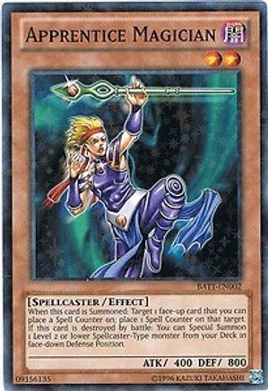 Apprentice Magician (Starfoil) (BATT-EN002) - Battle Pack Tournament Prize Cards Limited - Premium Yugioh Single from Konami - Just $2.55! Shop now at Game Crave Tournament Store