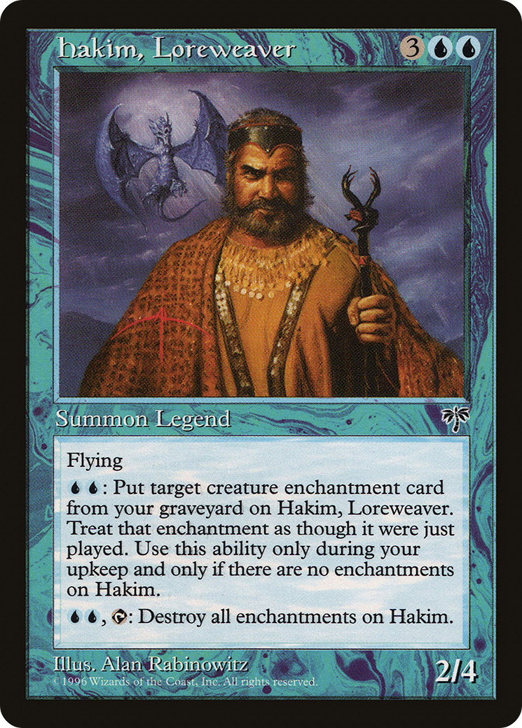 Hakim, Loreweaver (MIR-068) - Mirage - Premium MTG Single from Wizards of the Coast - Just $0.61! Shop now at Game Crave Tournament Store