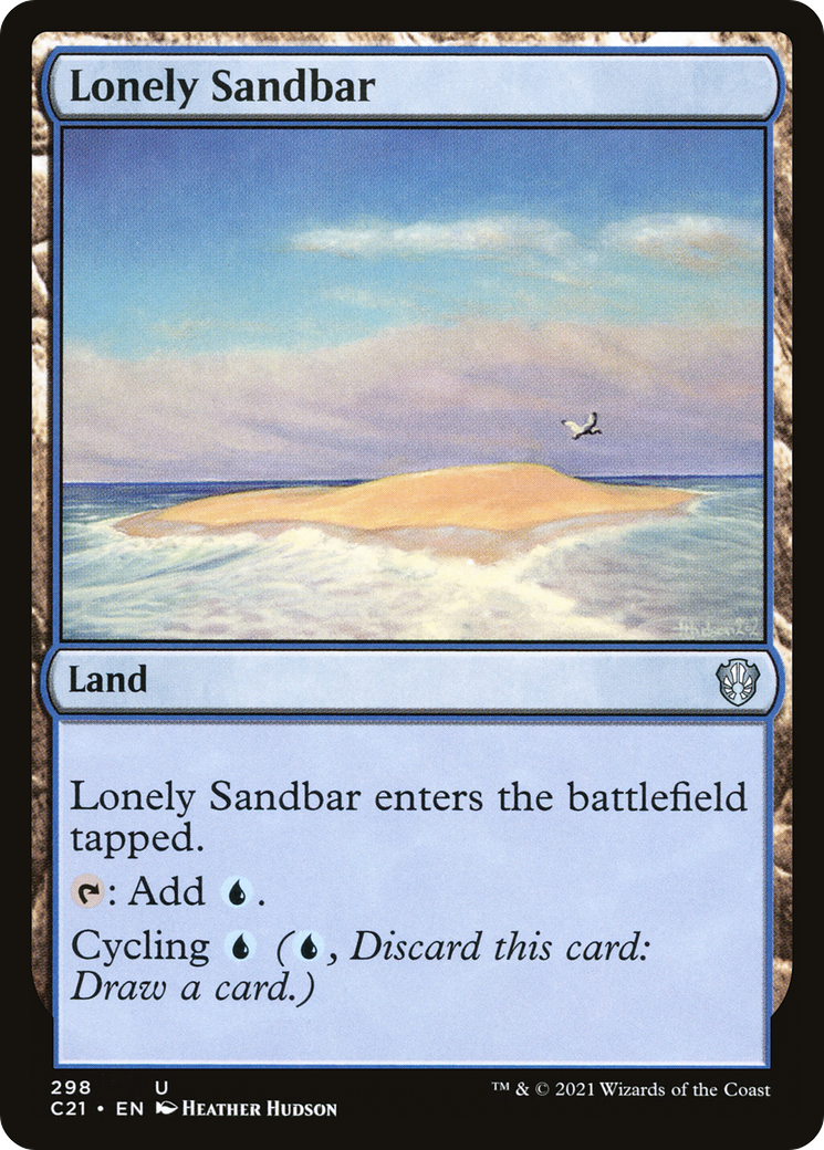 Lonely Sandbar (C21-298) - Commander 2021 - Premium MTG Single from Wizards of the Coast - Just $0.08! Shop now at Game Crave Tournament Store
