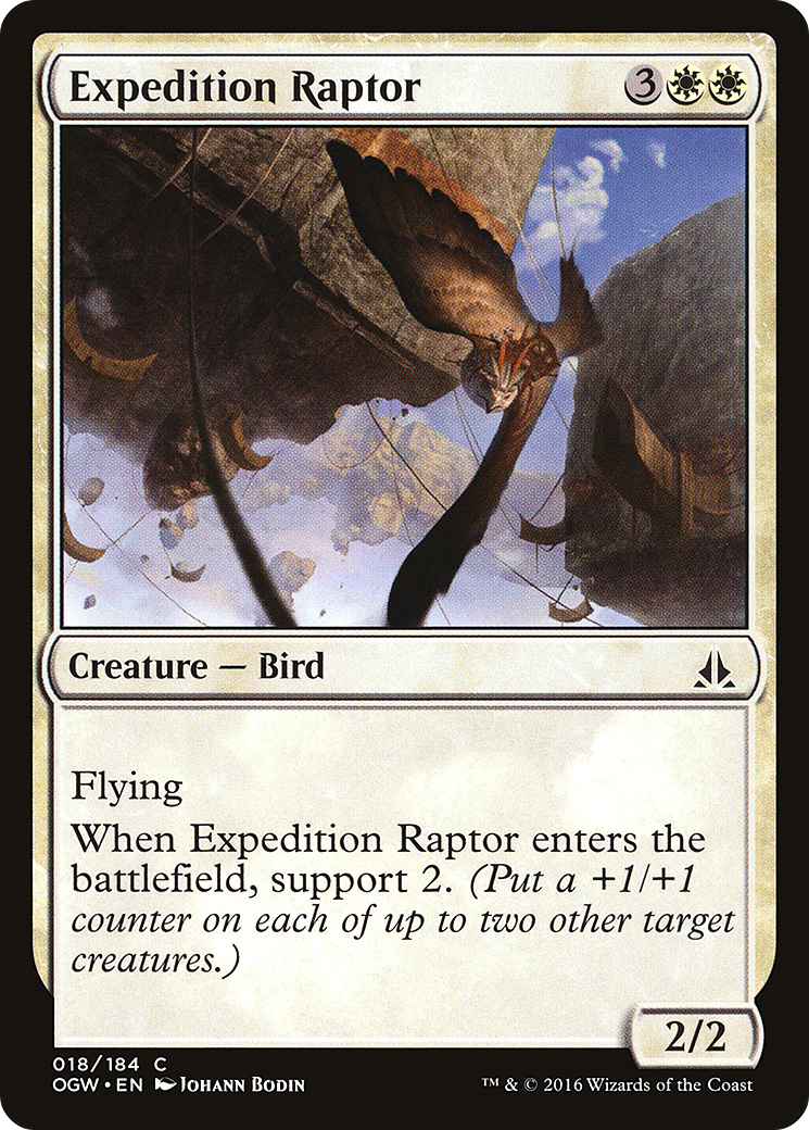 Expedition Raptor (OGW-018) - Oath of the Gatewatch Foil - Premium MTG Single from Wizards of the Coast - Just $0.25! Shop now at Game Crave Tournament Store