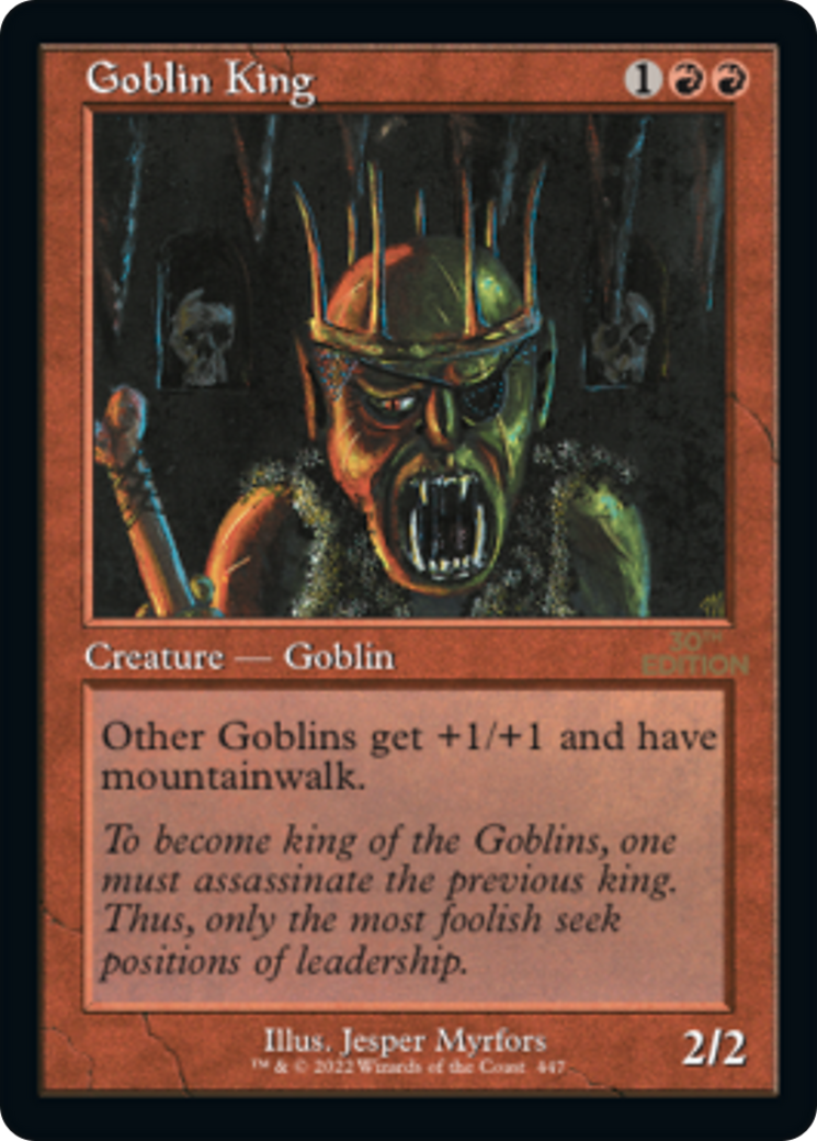 Goblin King (30A-447) - 30th Anniversary Edition - Premium MTG Single from Wizards of the Coast - Just $0! Shop now at Game Crave Tournament Store