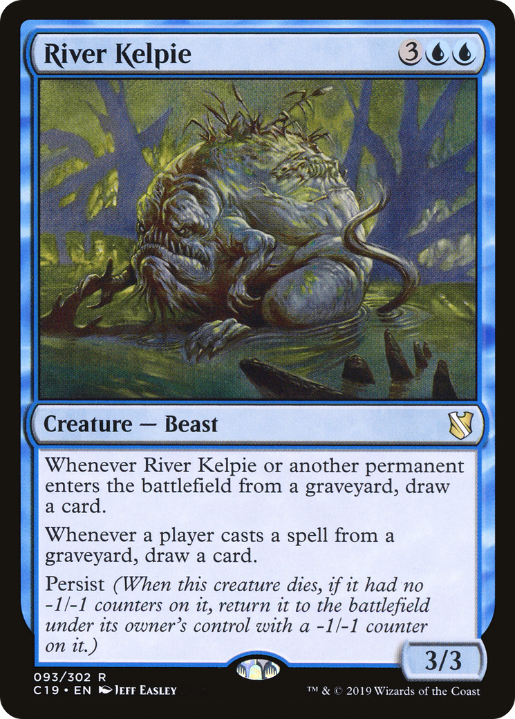 River Kelpie (C19-093) - Commander 2019 - Premium MTG Single from Wizards of the Coast - Just $0.29! Shop now at Game Crave Tournament Store
